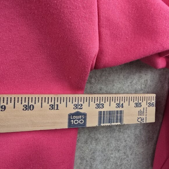 Hot Pink Womens Quarter-Zip Pullover Sweatshirt Size 8XL Polyester/Spandex Blend - Picture 7 of 7